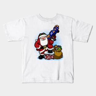 Toy Gun Santa Kids T-Shirt